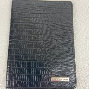 Neri Karra Passport Case Textured Leather Black